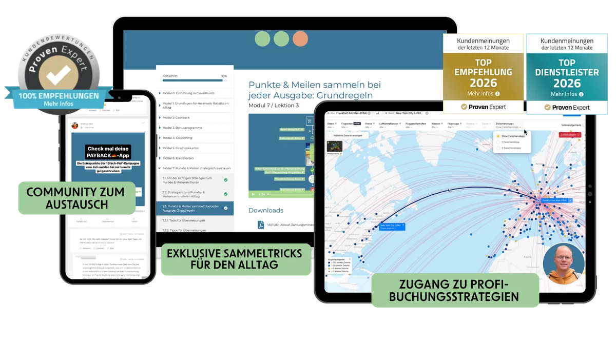 Vorschau auf den CleverPoints Masterkurs: Kursplattform, Community und Buchungsstrategien